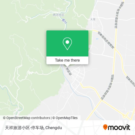 天祥旅游小区-停车场 map
