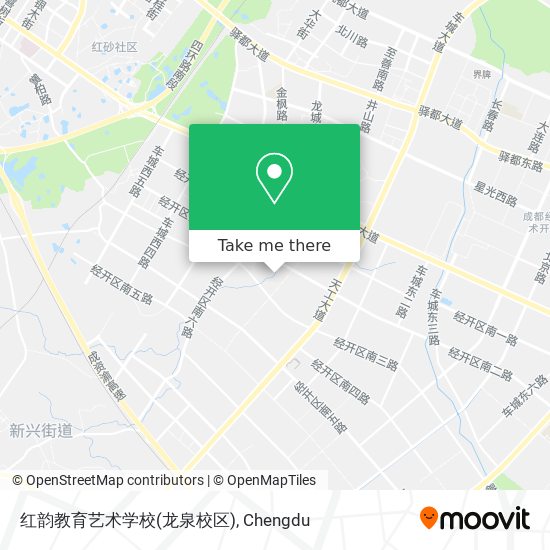 红韵教育艺术学校(龙泉校区) map