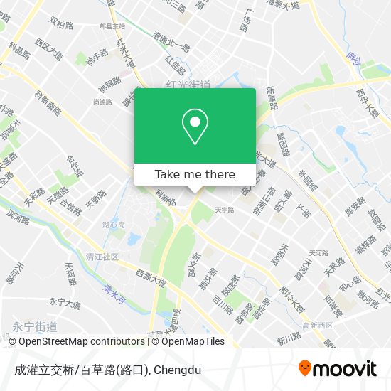 成灌立交桥/百草路(路口) map