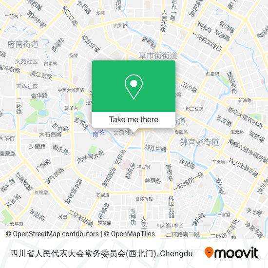 四川省人民代表大会常务委员会(西北门) map