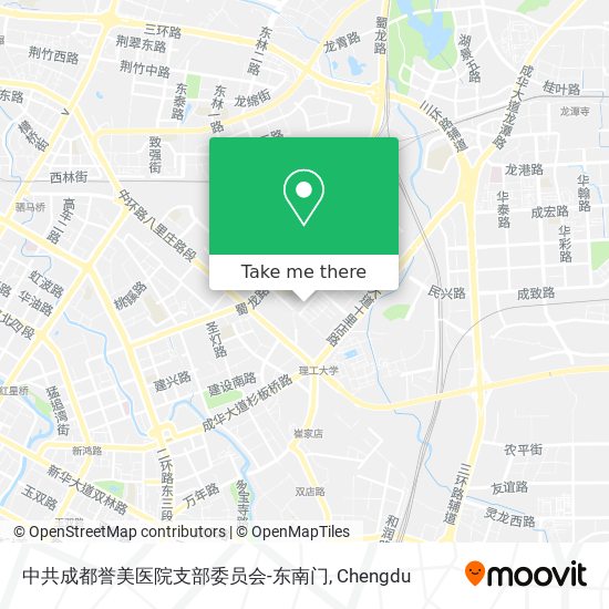 中共成都誉美医院支部委员会-东南门 map