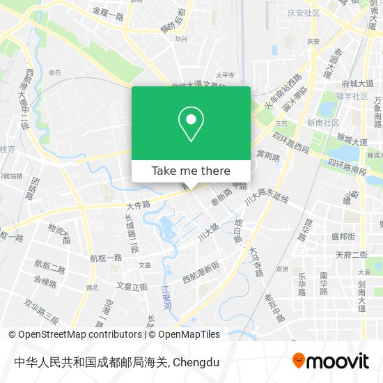 中华人民共和国成都邮局海关 map