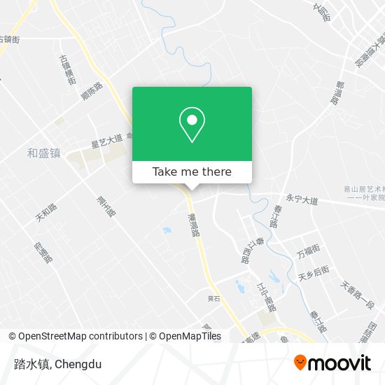 踏水镇 map