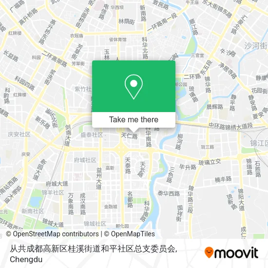 从共成都高新区桂溪街道和平社区总支委员会 map
