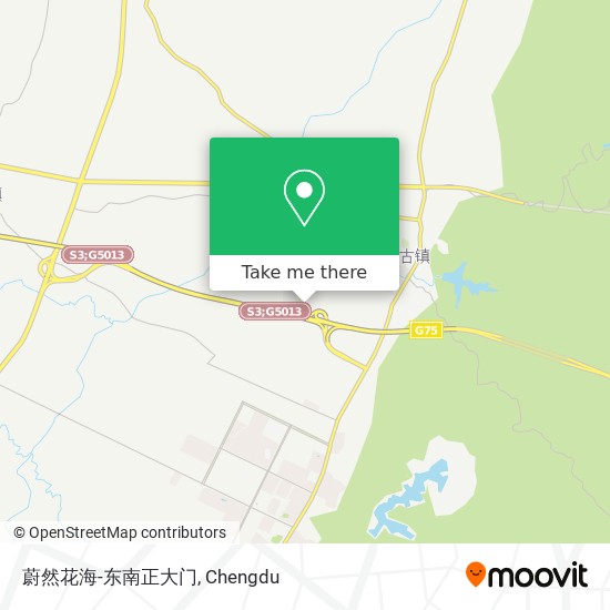 蔚然花海-东南正大门 map