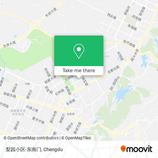 梨园小区-东南门 map