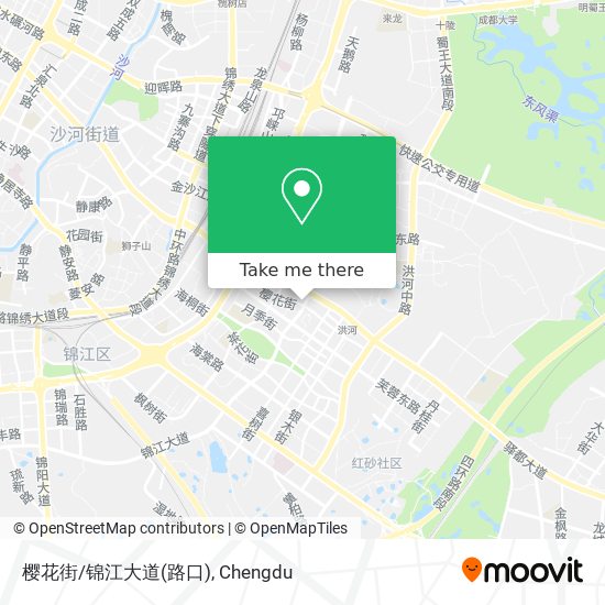樱花街/锦江大道(路口) map