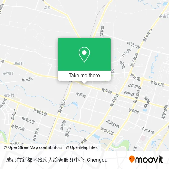 成都市新都区残疾人综合服务中心 map