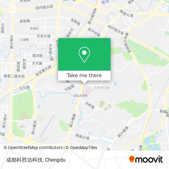 成都科胜达科技 map