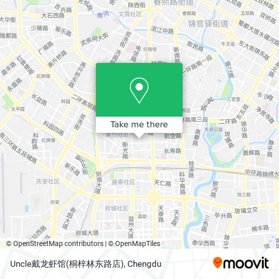 Uncle戴龙虾馆(桐梓林东路店) map