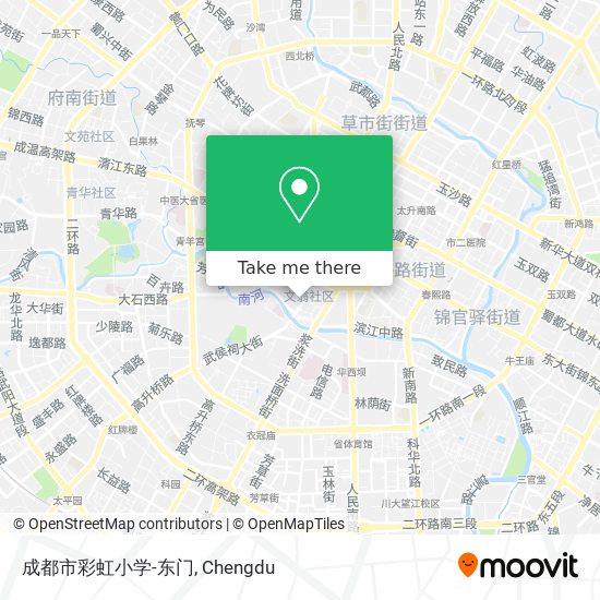 成都市彩虹小学-东门 map