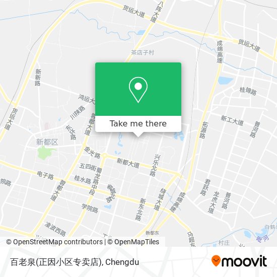 百老泉(正因小区专卖店) map