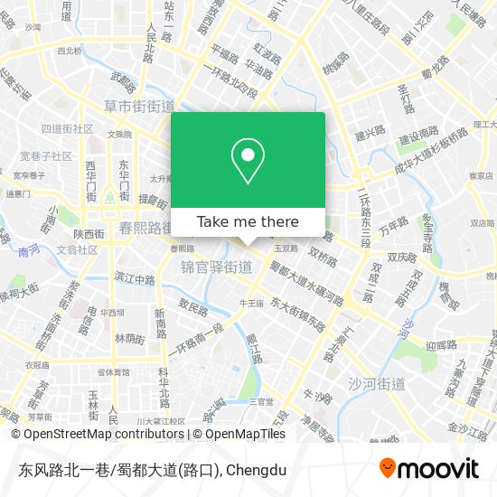 东风路北一巷/蜀都大道(路口) map
