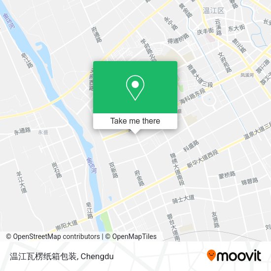 温江瓦楞纸箱包装 map