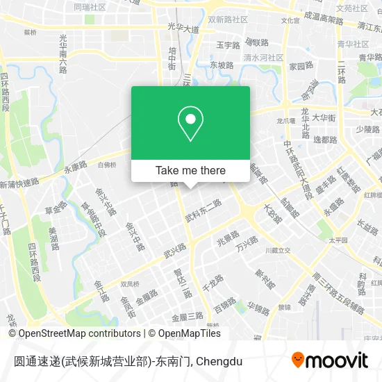 圆通速递(武候新城营业部)-东南门 map