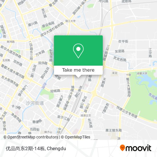 优品尚东2期-14栋 map