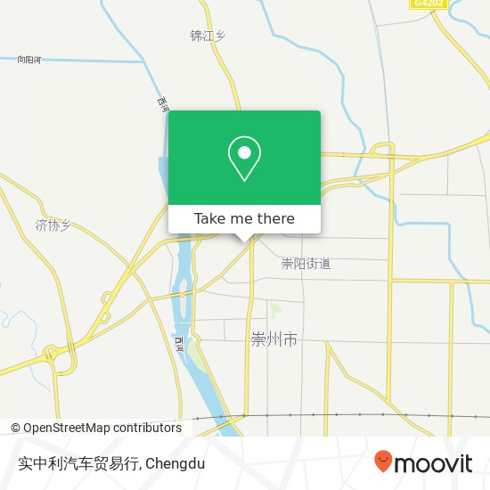 实中利汽车贸易行 map