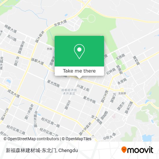 新福森林建材城-东北门 map