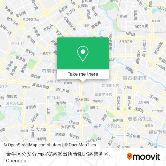 金牛区公安分局西安路派出所青阳北路警务区 map