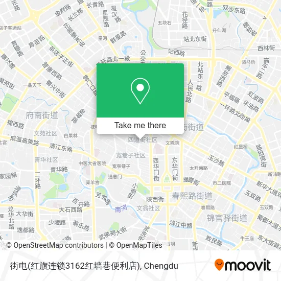 街电(红旗连锁3162红墙巷便利店) map