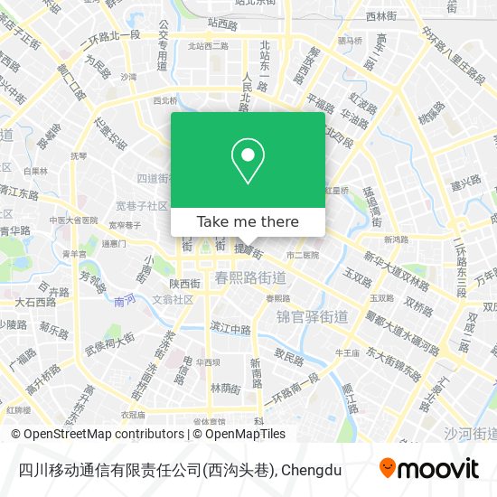 四川移动通信有限责任公司(西沟头巷) map
