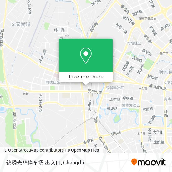 锦绣光华停车场-出入口 map