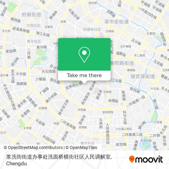 浆洗街街道办事处洗面桥横街社区人民调解室 map