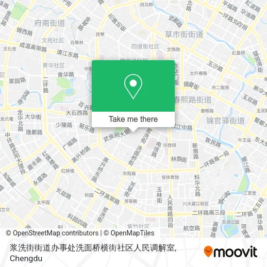 浆洗街街道办事处洗面桥横街社区人民调解室 map