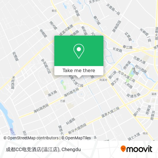 成都CC电竞酒店(温江店) map