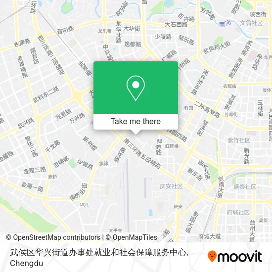武侯区华兴街道办事处就业和社会保障服务中心 map