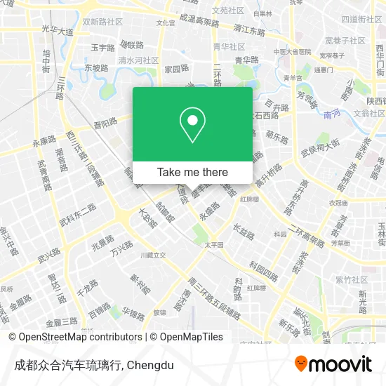 成都众合汽车琉璃行 map