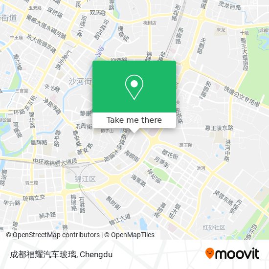 成都福耀汽车玻璃 map