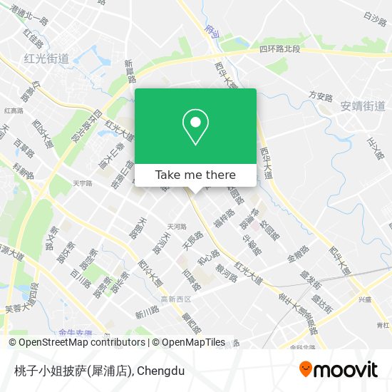 桃子小姐披萨(犀浦店) map
