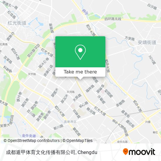 成都遁甲体育文化传播有限公司 map