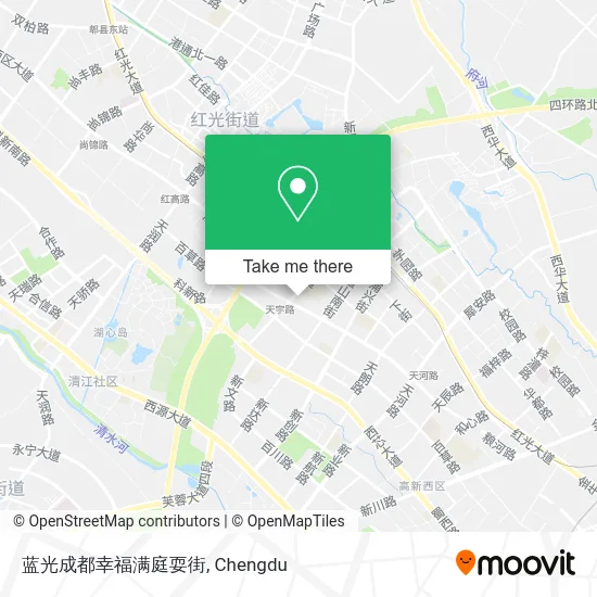 蓝光成都幸福满庭耍街 map