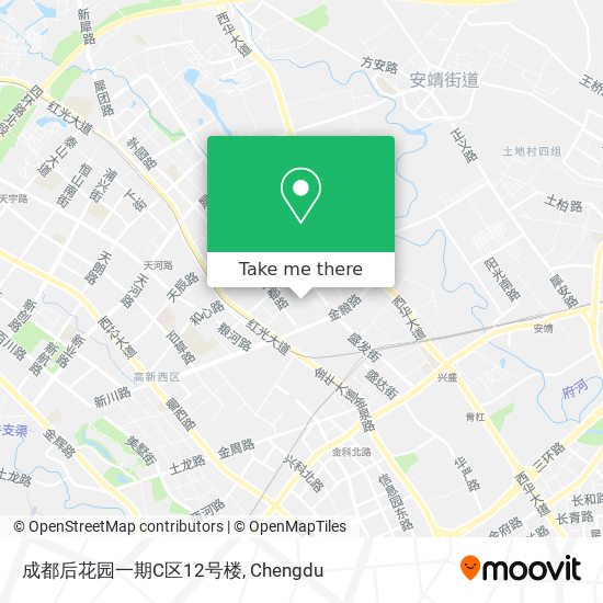 成都后花园一期C区12号楼 map