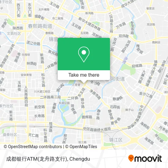 成都银行ATM(龙舟路支行) map