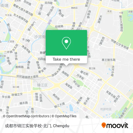 成都市锦江实验学校-北门 map