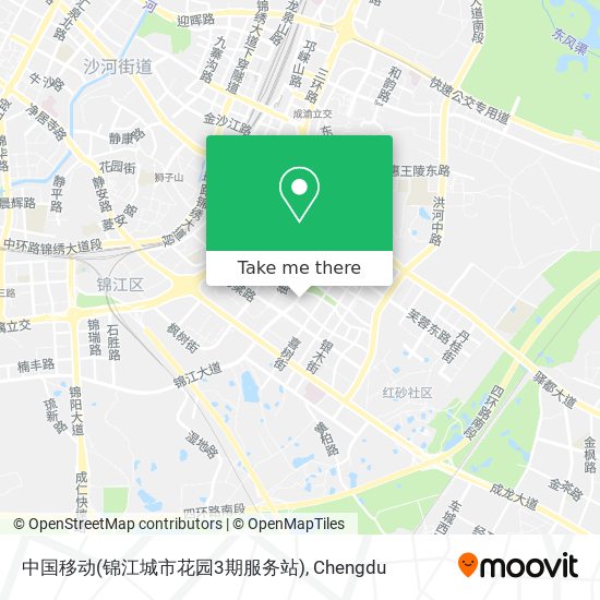 中国移动(锦江城市花园3期服务站) map