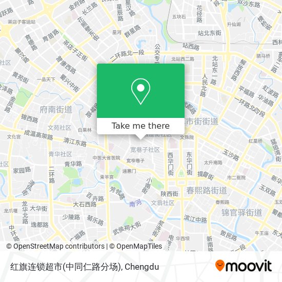 红旗连锁超市(中同仁路分场) map