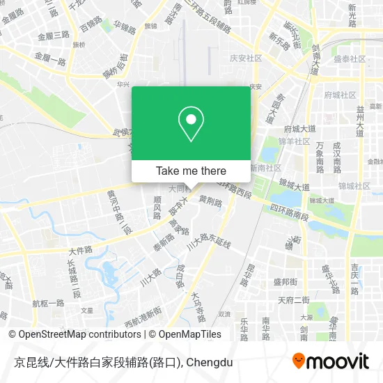 京昆线/大件路白家段辅路(路口) map