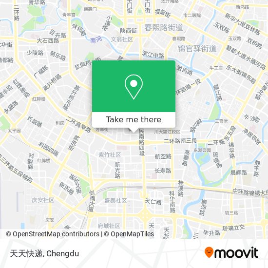 天天快递 map
