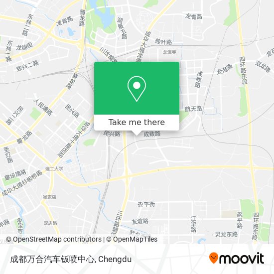 成都万合汽车钣喷中心 map