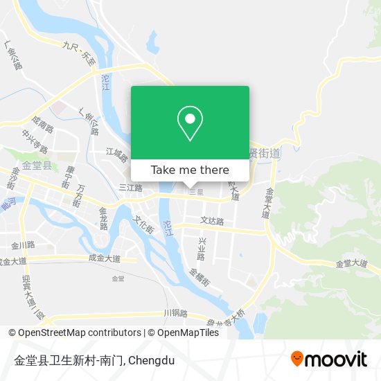 金堂县卫生新村-南门 map