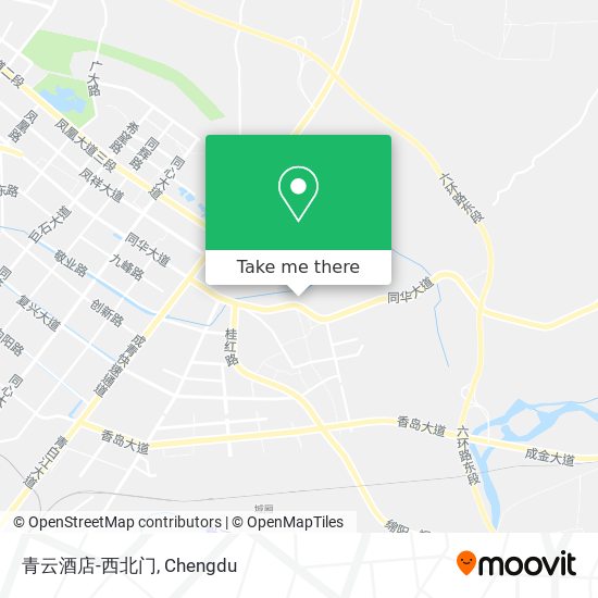 青云酒店-西北门 map
