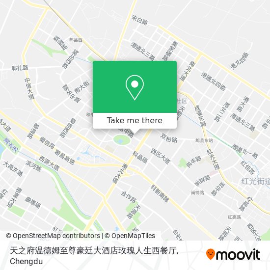 天之府温德姆至尊豪廷大酒店玫瑰人生西餐厅 map