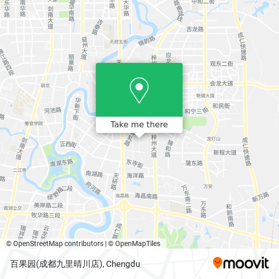 百果园(成都九里晴川店) map