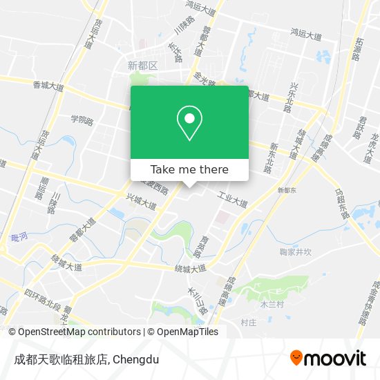 成都天歌临租旅店 map