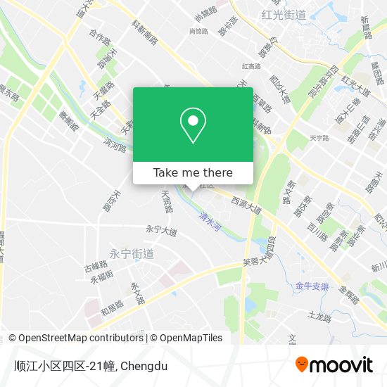 顺江小区四区-21幢 map