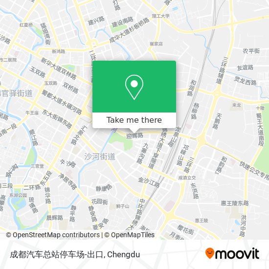 成都汽车总站停车场-出口 map